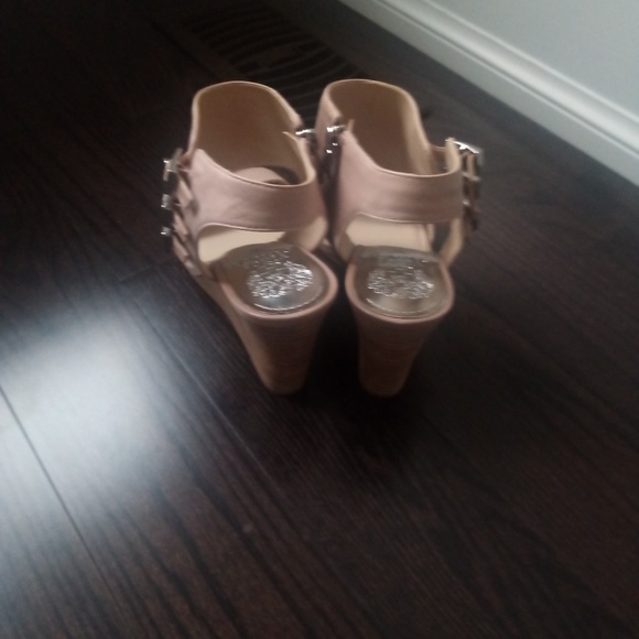 Wedge shoe in natural colour leather - Picture 3 of 5